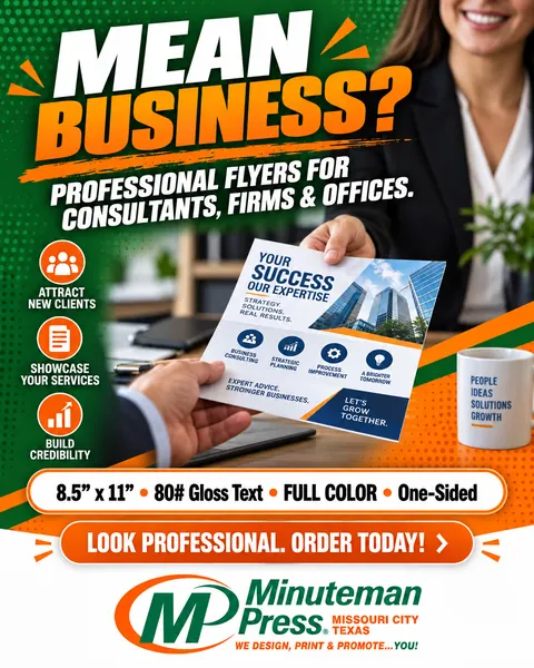 Minuteman Press ad: Mean business?