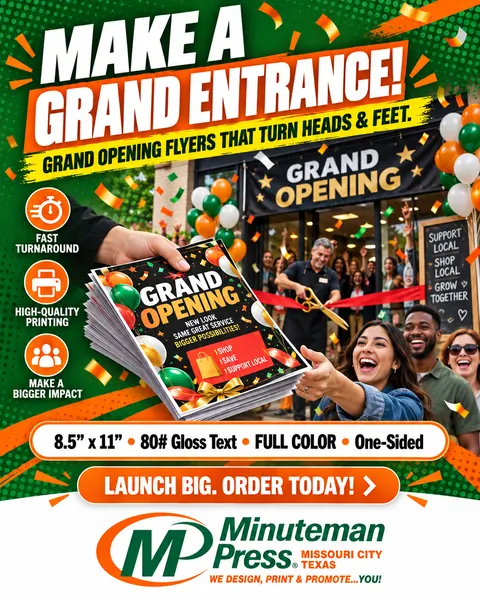 Minuteman Press ad: Make a grand entrance
